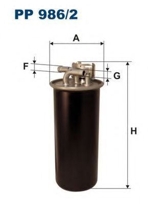 PP9862 FILTRON Фильтр топливный VAG A6(C6)/ALLROAD II (4FH) 04-