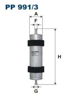 PP9913 FILTRON Фильтр топливный VAG A6(4G2/4G5)/A7 10- 3.0TDI