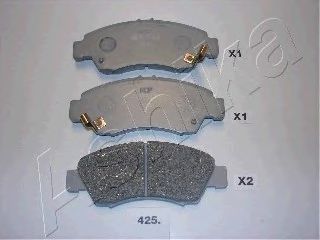 5004425 ASHIKA Колодки тормозные передние Honda Jazz 2-, Civic 1,4 95-1