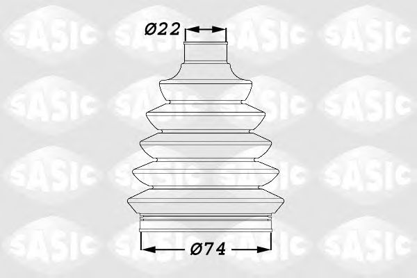 1900011 SASIC Пыльник ШРУСа комкт