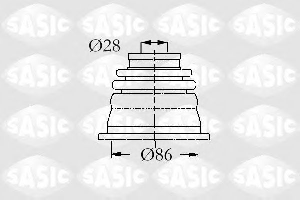 4003464 SASIC Пыльник ШРУСа RENAULT LAGUNAMEGANE 1.6-2. 97-1 внутр.