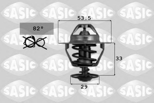 9000107 SASIC Термостат, охлаждающая жидкость