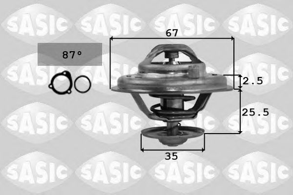 9000167 SASIC Термостат, охлаждающая жидкость