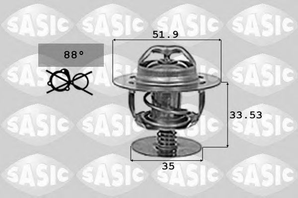 9000719 SASIC Термостат, охлаждающая жидкость