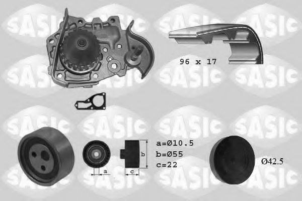 3904005 SASIC водяной насос+комплект зубчатого ремня