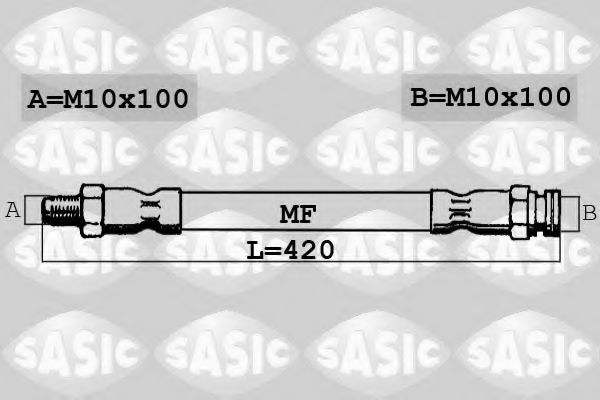 6606022 SASIC Тормозной шланг