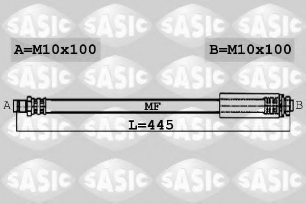 6606031 SASIC Тормозной шланг