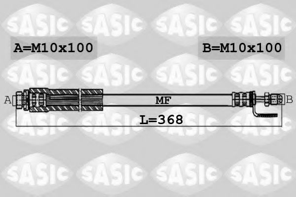 6606213 SASIC Тормозной шланг