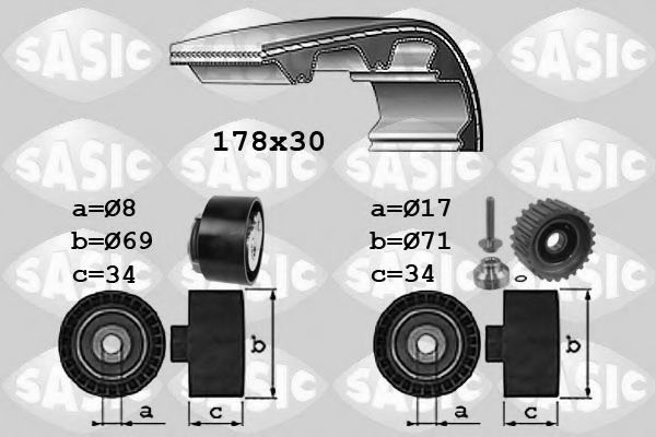 1756022 SASIC Комплект ремня ГРМ