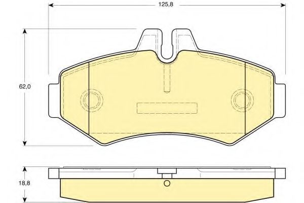 6113994 GIRLING Колодки тормозные MERCEDES W463SPRINTER 97>VOLKSWAGEN LT 96>2 задние