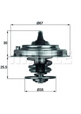 TX3087D KNECHT-MAHLE Термостат