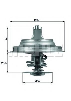 TX2587D KNECHT-MAHLE ТЕРМОСТАТ