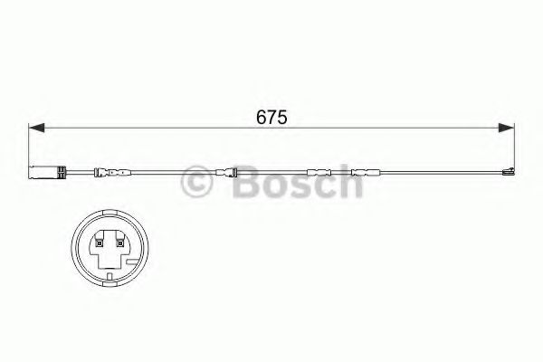 1987473516 BOSCH сигнализатор износа тормозных колодок bmw x1 09-,