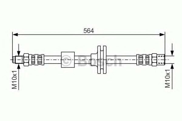 1987476752 BOSCH Тормозной шланг