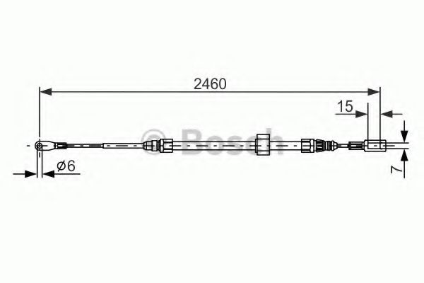 1987477855 BOSCH тормозной трос