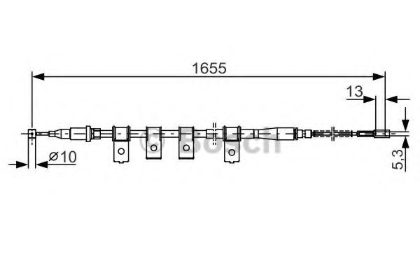 1987477920 BOSCH тормозной трос