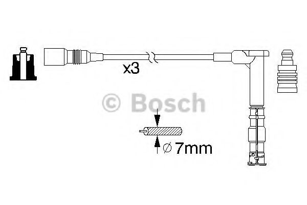 0986356316 BOSCH Провода вв MB W1241422 2.8-3.2