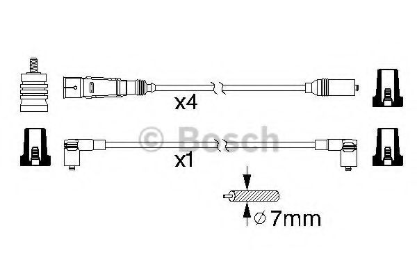 0986356338 BOSCH ком-т проводов