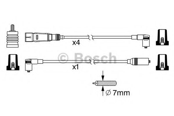 0986356342 BOSCH комплект проводов