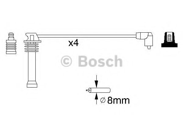 0986357141 BOSCH ком-т проводов ford fiestafocusfusionmondeo all 96>