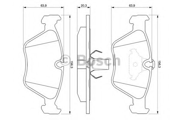 0986424485 BOSCH Колодки пер