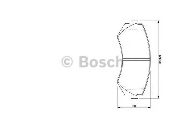 0986424489 BOSCH Колодки тормозные NISSAN ALMERA N15 97- передниеPATROL 97-1 задние