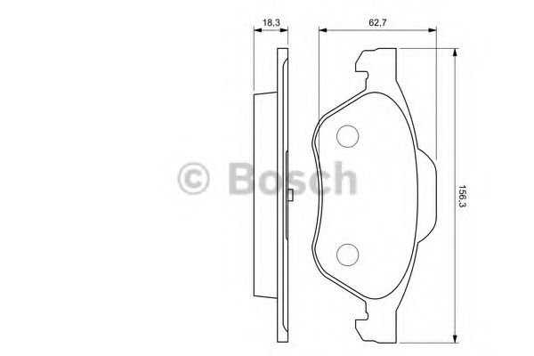 0986494034 BOSCH колодки дисковые п. renault laguna ii 1.6i1.8i1.9dci 01> диск 15