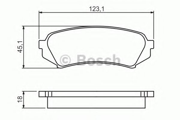 0986424641 BOSCH Колодки тормозные 