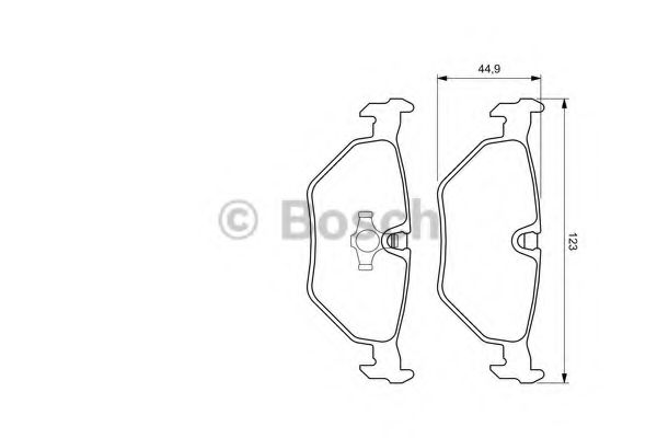 0986424667 BOSCH тормозные колодки