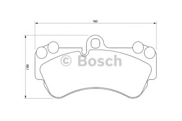 0986424740 BOSCH Колодки тормозные PORSCHE/VW CAYENNE/TOUAREG перед.