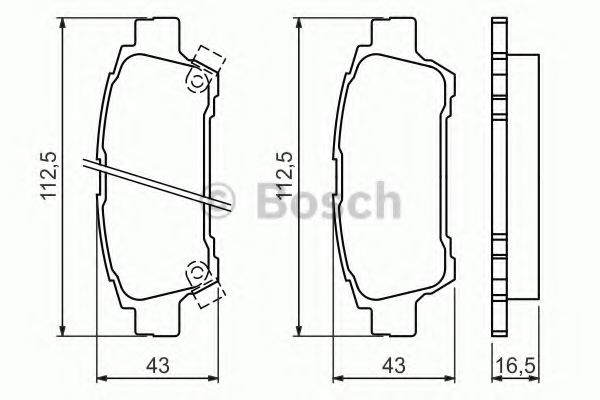 0986424762 BOSCH тормозные колодки