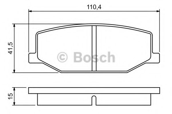 0986460935 BOSCH Колодки тормозные 