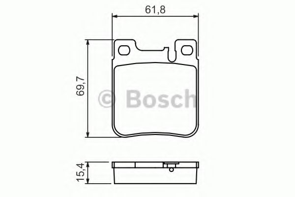 0986460965 BOSCH Колодки тормозные дисковые, комплект