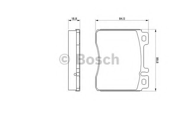 0986460976 BOSCH Колодки тормозные дисковые, комплект