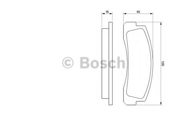 0986466601 BOSCH тормозные колодки