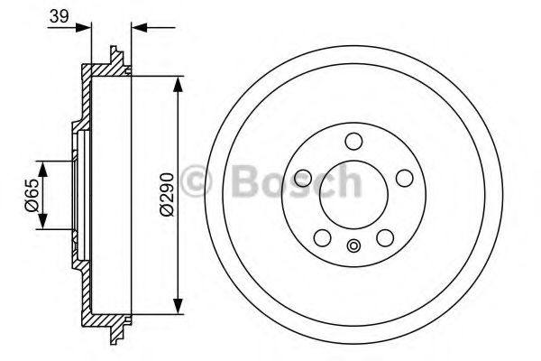 0986477152 BOSCH тормозной барабан