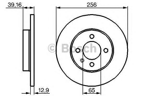 0986478329 BOSCH Тормозной диск