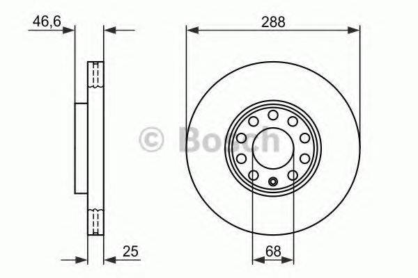 0986478546 BOSCH Диск тормозной