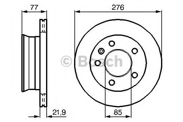 0986478849 BOSCH Тормозной диск