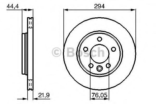 0986479097 BOSCH Диск тормозной задний