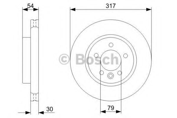 0986479287 BOSCH Тормозной диск