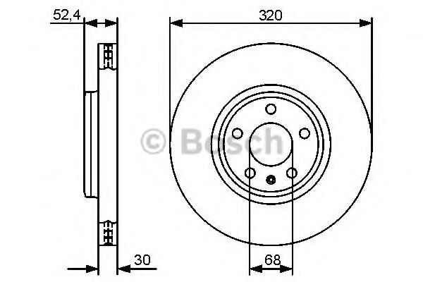 0986479468 BOSCH Тормозной диск