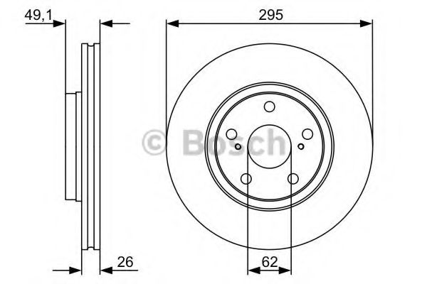 0986479560 BOSCH ДИСК ТОРМОЗНОЙ