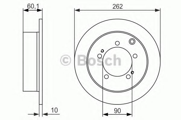 0986479603 BOSCH Тормозной диск 