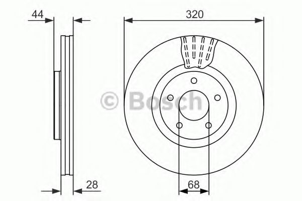 0986479679 BOSCH Диск тормозной