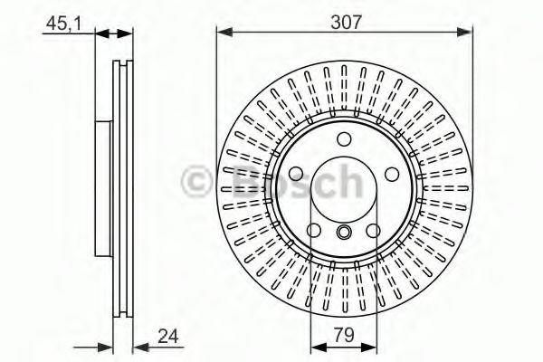 0986479726 BOSCH тормозной диск