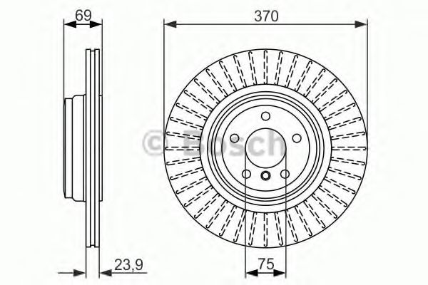 0986479730 BOSCH Диск тормозной задний