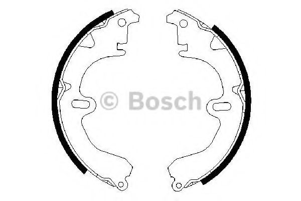 0986487203 BOSCH Колодки тормозные барабанные