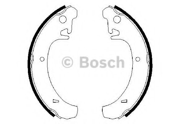 0986487219 BOSCH Колодки тормозные ВАЗ 2108-21099/2110-2112 барабан.