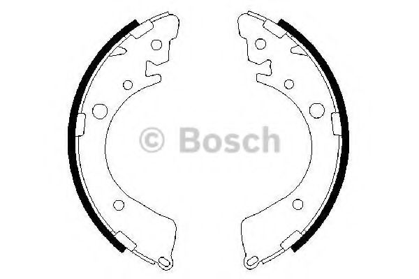 0986487323 BOSCH тормозные барабанные колодки